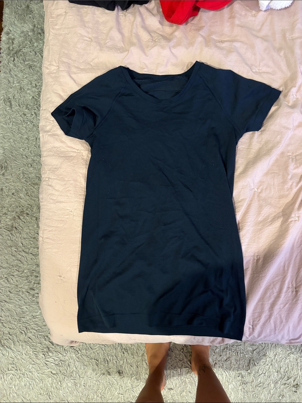 lululemon athletica Black Short Sleeve Tunic